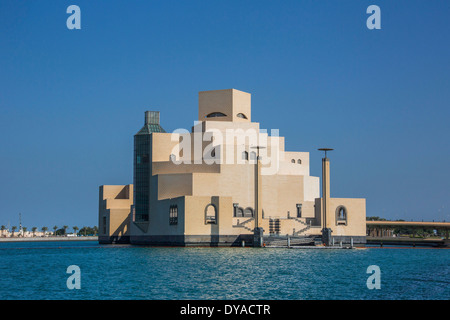 Doha, Katar, Nahost, Architektur, Kunst, Stadt, bunt, Islam, islamische, Museum, Tourismus, Reisen, islamische Kunst Stockfoto
