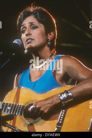 Folk-Sängerin JOAN BAEZ U.S. über 1985 Stockfoto