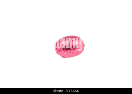 Schokoladen-Osterei verpackt in Cellophan Stockfotografie - Alamy