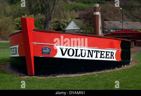 Wyche Barge "freiwillig" in Reben Park, Droitwich Spa, Worcestershire, England, UK Stockfoto