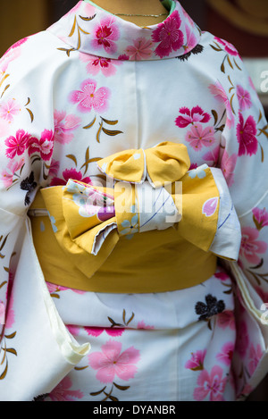 Weißen kimono Stockfoto