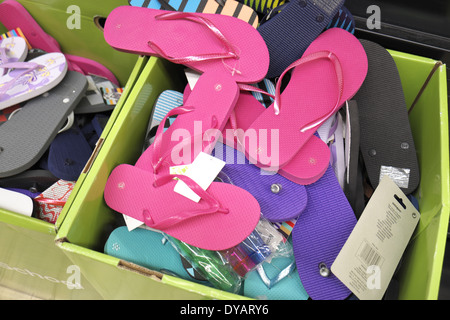 Flip Flops oder Riemen zum Verkauf in einem australischen Shop Stockfoto