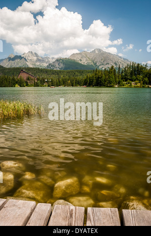Strbske Pleso in der hohen Tatra Stockfoto