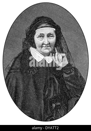 Gräfin Ida von Hahn-Hahn, 1805-1880, ein deutscher Schriftsteller, Stockfoto