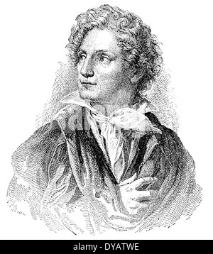 Ferdinand Raimund oder Ferdinand Jakob Raimann; 1790 - 1836, österreichischer Schauspieler und Dramatiker, Stockfoto