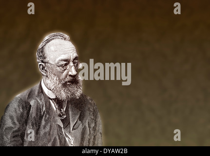 Gottfried Keller 1819-1890, Schweizer Dichter und Schriftsteller der deutschen Literatur Stockfoto