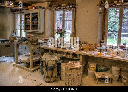 Historische Keramikwerkstatt, Freilichtmuseum Ballenberg, Bern, Schweiz Stockfoto