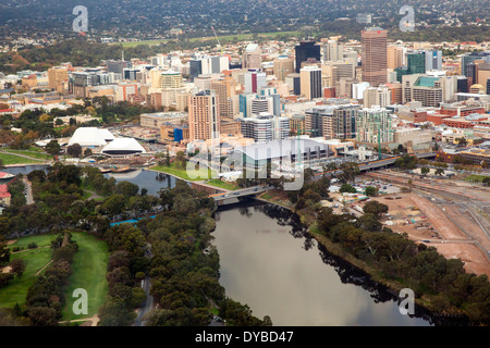 Luftaufnahme der Stadt Adelaide Australia Stockfoto