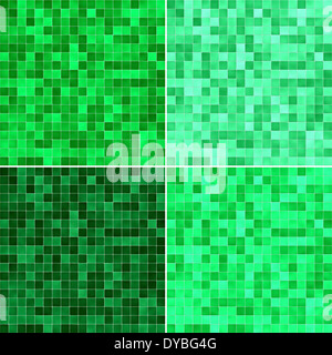 Legen Sie Textur des grünen Fliesen. Abbildung Stockfoto