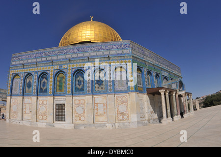 Kuppel des Rock-Moschee, Tempelberg, alte Stadt von Jerusalem, Israel Stockfoto