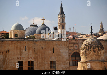 Blick auf die alte Stadt von Jerusalem, Israel Stockfoto