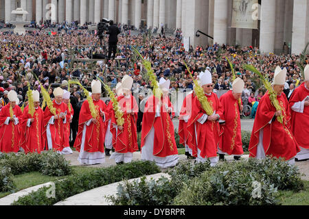 Der Vatikan, Vatikanstadt. 13. April 2014. Franziskus am Palmsonntag im Vatikan, Vatikanstadt. Bildnachweis: Wirklich einfach Star/Alamy Live-Nachrichten Stockfoto