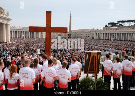 Der Vatikan, Vatikanstadt. 13. April 2014. Franziskus am Palmsonntag im Vatikan, Vatikanstadt. Bildnachweis: Wirklich einfach Star/Alamy Live-Nachrichten Stockfoto