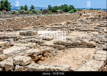 Ruinen der alten Stadt Paphos auf Zypern Stockfoto