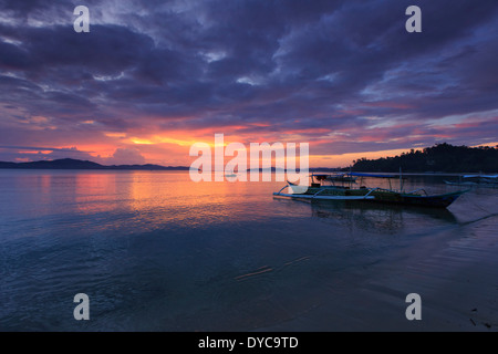 Philippinen, Palawan, Port Barton Stockfoto