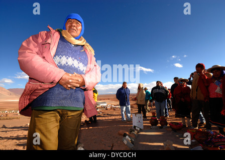 Pachamama, Fiesta Nacional a la Madre Tierra, Tolar Grande, Provinz Salta, Argentinien, Südamerika Stockfoto