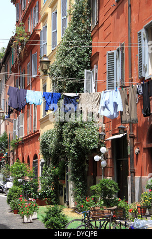Städtischen Szene von Trastevere, einem typischen römischen Viertel Stockfoto