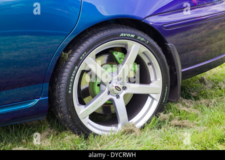 Bremssystem hinten auf eine MG-Lifestyle-Fahrzeug-Auto-club Stockfoto