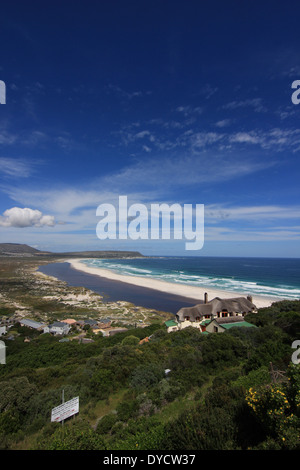 Noordhoek, Western Cape, Südafrika, von Chapmans Peak Drive. Stockfoto