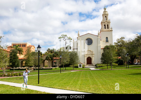 Winter Park Florida, Rollins College, Campus, Knowles Memorial Chapel, Annie Russell Theater, Theater, Studenten Bildung Schüler Schüler, Teenager te Stockfoto