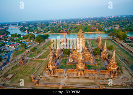 Thailand, Ayutthaya, Ayutthaya Historical Park, Wat Chai Wattanaram Stockfoto