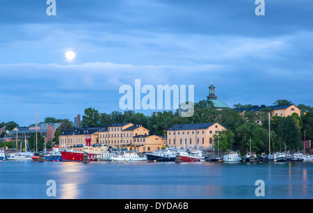 Ehemalige Kaserne Gebäude auf der Stockholmer Insel Skeppsholmen in Stockholm, Stockholms Län oder Stockholms län, Schweden Stockfoto