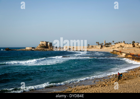 Alte Stadt von Caesarea, Israel. Stockfoto