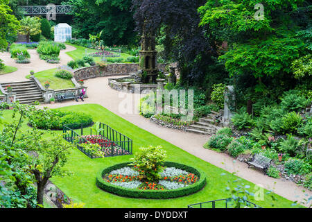 Blick über den Garten Plantage in Norwich. Stockfoto