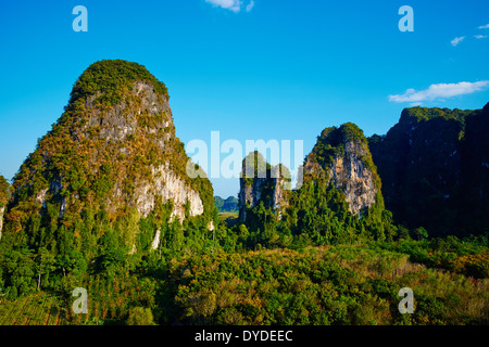Thailand, Provinz Krabi, Ao Phra Nang Landschaft Stockfoto