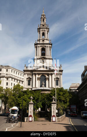 Kirche Saint Mary-le-Strand in London. Stockfoto