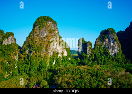 Thailand, Provinz Krabi, Ao Phra Nang Landschaft Stockfoto