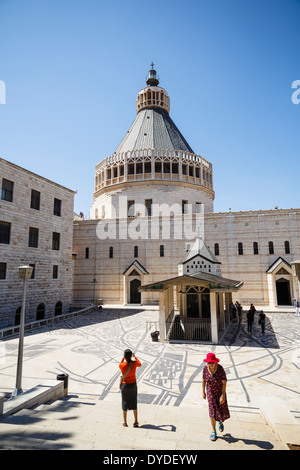 Die Verkündigung Kirche, Nazareth, unteren Galiläa, Israel. Stockfoto