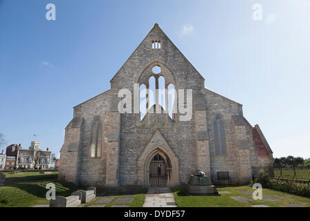 Exterieur der königliche Garnison-Kirche in Old Portsmouth. Stockfoto