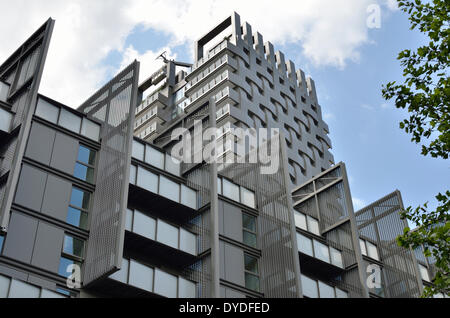 Regenten Platz Nord-Ost-Quadranten in Hampstead Road. Stockfoto