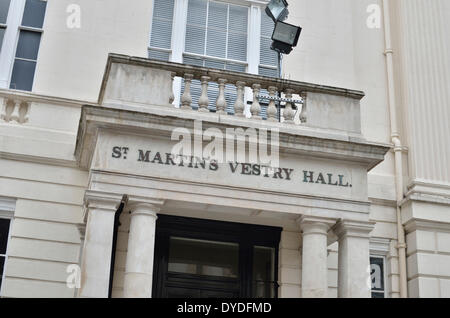 St Martins Sakristei Hall. Stockfoto