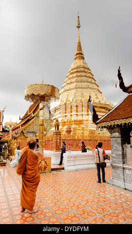 Wat Phra, am Doi Suthep in Chiang Mai. Stockfoto
