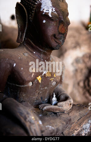 Buddha-Statuen in die Pac Ou Cave Tempel in Luang Prabang in Laos. Stockfoto