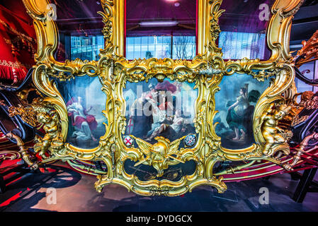 Lord Mayor of London staatliche Trainer in das Museum of London. Stockfoto