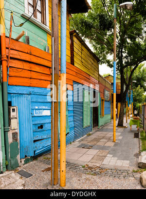 La Boca-Viertel in Buenos Aires. Stockfoto