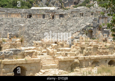 Myra Griechenland Europa Lykien Lykische Stadt Archäologie Türkei alten antiken Griechenland Europa antike Ruinen Tourismus Mauerwerk Griechisch Stockfoto