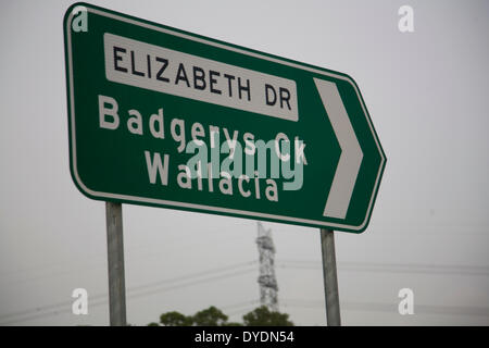 Datei-Bilder vom 10. April 2014. Sydney, Australien. 15. April 2014.  Die australische Commonwealth-Regierung hat angekündigt, Sydneys zweite Flughafen befindet sich am Badgerys Creek, Dienstag, 15. April 2014 sein wird. Kredit Martin Berry/Alamy Live-Nachrichten Stockfoto