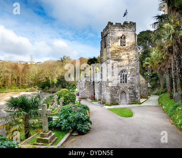 Die Jurch bei St-Just-in-Roseland Stockfoto