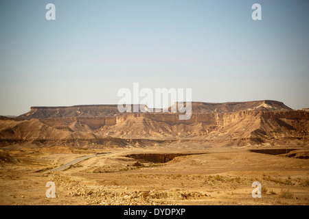 Wüstenlandschaft im Großraum Negev, Israel. Stockfoto