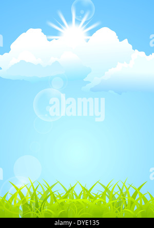 Glänzende abstrakt Sommer Hintergrund. Vector Design Eps 10 Stockfoto