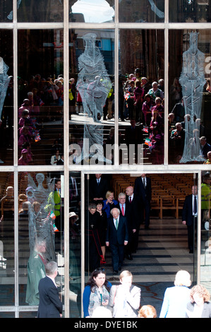 Michael D Higgins, Präsident von Irland, in Coventry Cathedral Stockfoto