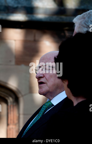 Michael D Higgins, Präsident von Irland, in Coventry Cathedral Stockfoto