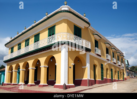 Brunet Palast jetzt Museo Romantico Plaza großen historischen Zentrum Trinidad Provinz Sancti Spiritus-Kuba Stockfoto