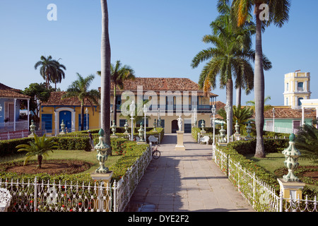 Plaza Major mit Stadtrat Ortiz Haus Altstadt Trinidad Provinz Sancti Spiritus-Kuba Stockfoto