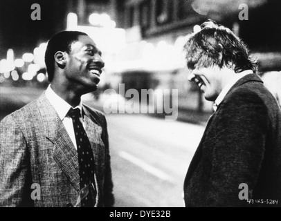 Eddie Murphy und Nick Nolte, am Set des Films, 48 Hrs. ", 1982 Stockfoto
