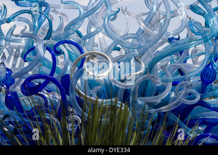 Glas-Skulptur, Desert Botanical Gardens, Phoenix, Arizona, USA Stockfoto